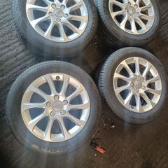 audi Alloy wheels 16 inch  with decent Tyers