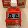 Yonezawa Japan Tin Battery Operated Snorkle Fire Engine Mint in Box Image 3