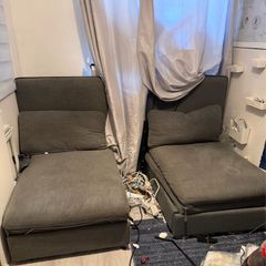2 Ikea Vallentuna pull out sofa beds in grey