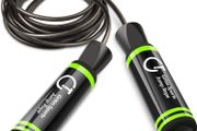 Skipping Rope, Gritin Speed Jump Rope Soft Memory Foam Handle Tangle-free Adjustable Rope&amp;Rapid Ball Bearings Fitness Workouts Fat Burning Exercises Boxing for Adults, Kids - Length Adjuster Included (FREE POSTAGE)