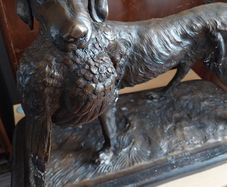 REDUCED - PJ Mene Reproduction of hunting dog with Bird