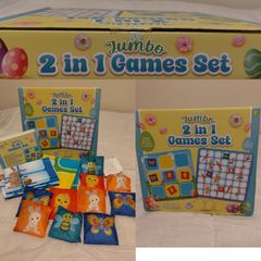 Jumbo 2 In 1 Games Set New In Box