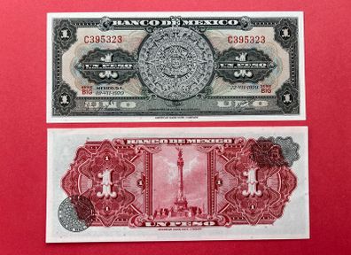 Mexico  1 Peso  1969  Pick  59j   .( Uncirculated )