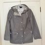 Topshop Women's Grey Raincoat - size UK 8 Image 2