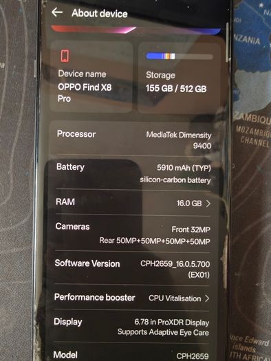 Oppo Find X8 Pro 512gb unlocked global model