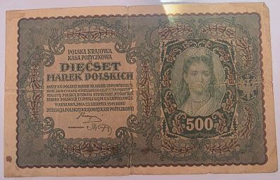 1919 polish 500 mark note