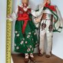 2 vintage dolls on wooden base Image 2