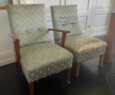 Chairs - art deco - re upholstery project