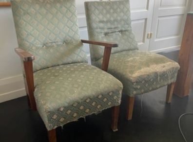Chairs - art deco - re upholstery project