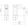 Matt Black Lanza Mono Basin Mixer Tap Image 2