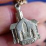 Vintage Catholic Religious Charm Bracelet length 7" Image 5