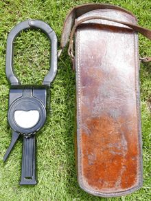 Vintage Ferranti Clip on Ammeter Clamp, in the original leather case