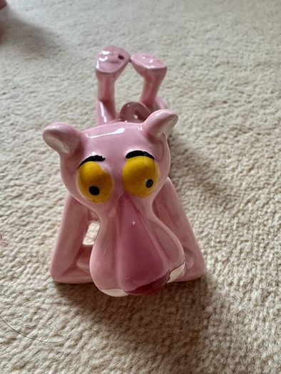 Vintage 1980s Pink Panther Ceramic Collection, 8 Pieces, Royal Orleans