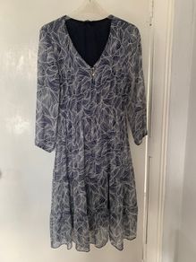 Lined Blue dress