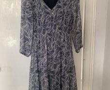Lined Blue dress