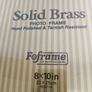 Solid Brass PHOTO FRAME Hand Polished & Ternish Resistant Feframe OF HUNTINGDON 8x10 in 20-250m Image 3