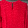 ladies red top long sleeve Image 3