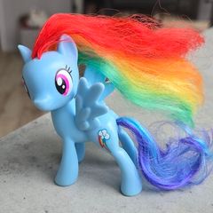 Rainbow Dash Reboot Brushable 3 inch MLP G4 My Little Pony 2016