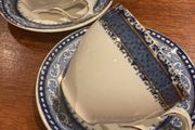 Burleigh Ware Cup and Myott and Son - Corinth Saucer ( 4 pieces)