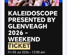 Kaleidoscope tickets 2 adult 3 children weekend camping
