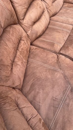 brown Recliner corner sofa