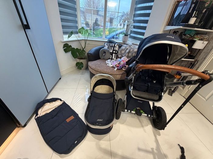 Joolz pram carrycot travel system with accessories