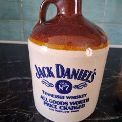 Vintage stoneware Jack Daniels Quart whiskey flagon
