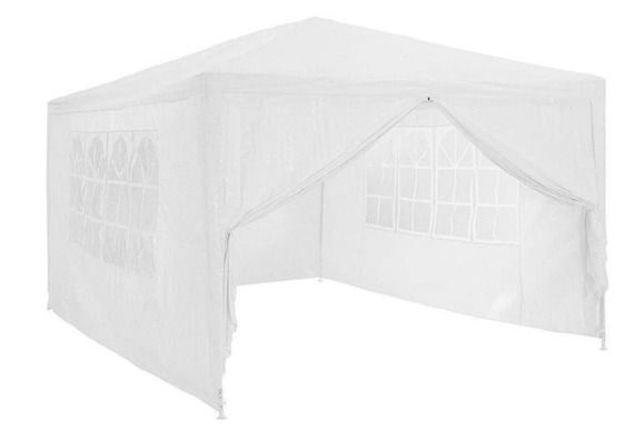 3x4m, Gazebo Tent Marquee For Outdoor Wedding Garden, 4 Removable Side Panels, Fully Waterproof