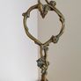 Antique Brass Art Nouveau cruet set caddy  Rare Image 2