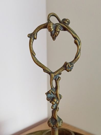 Antique Brass Art Nouveau cruet set caddy  Rare