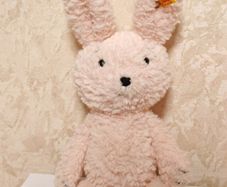 Steiff Candy Rabbit Pink Plush Soft Cuddly Friends Bunny Stuffed Animal 080753