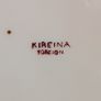 Vintage Kireina Japanese Porcelain Biscuit Barrel with Wicker Handle Image 10