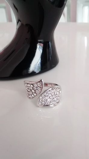 Platinum Plated Crystal Ring