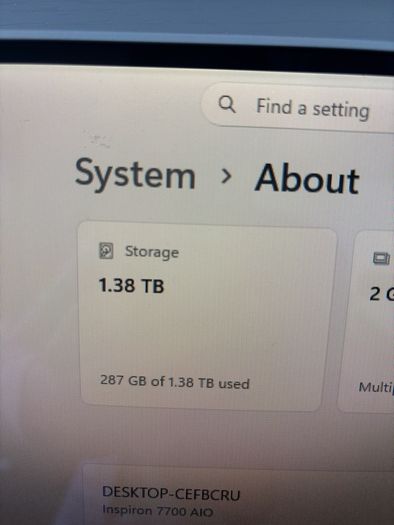 Dell Inspiron 7700 All-in-one
