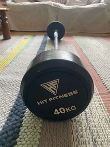 40kg Hit Fitness Fixed Barbell, Home Gym, Dublin Collection