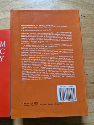 Ultimate Medical Biochemistry & Organic Chemistry Textbook Bundle (Newsholme & Peter Sykes)