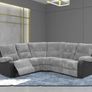 3+2 reclining sofa with pull down drink console Image 4