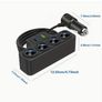 7-In-1 Multi-Function Car Charger Extendable to Rear Seats Features Type-C And Dual USB Ports Four Expansion Ports Wide Compatibility, Without Battery Image 2
