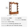 Gun Rack, Wood Gun Rack Wall Mount, Gun Display Rack holds 4 Rifles, Shotguns, 60 kg Heavy Duty Wall Storage Display Rifle Rack with Soft Padding Image 6