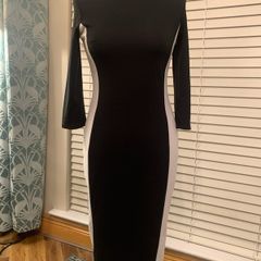 Zara black & white dress. Size M