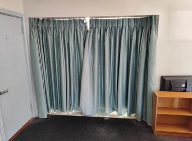 6 Pairs of Curtains & Rails
