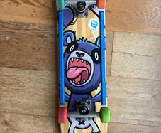 SkateXS Purple Panda Kids Skateboard