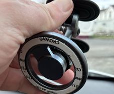 Magnetic car phone holder
