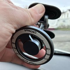 Magnetic car phone holder