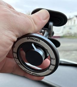 Magnetic car phone holder