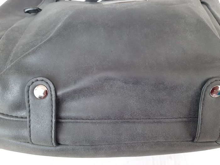 new navy bag tag attached