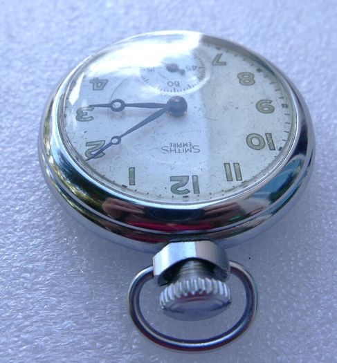 Vintage White Smiths Empire CASED CYLINDER POCKET WATCH (in working order)