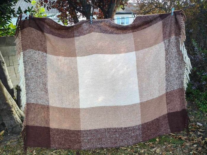 Vintage Wool/Mohair Blanket