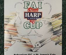Very Rare 1992 Bohemians v St James' Gate - FAI Cup Semi Final Replay Programme