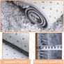 Grey Rugs Living Room 180x270cm Super Soft Fluffy Area Rugs for Bedroom Shaggy Anti-Skid Comfortable Large Rugs Indoor Modern Home Decor Floor Carpet -(Tie-dye Image 3